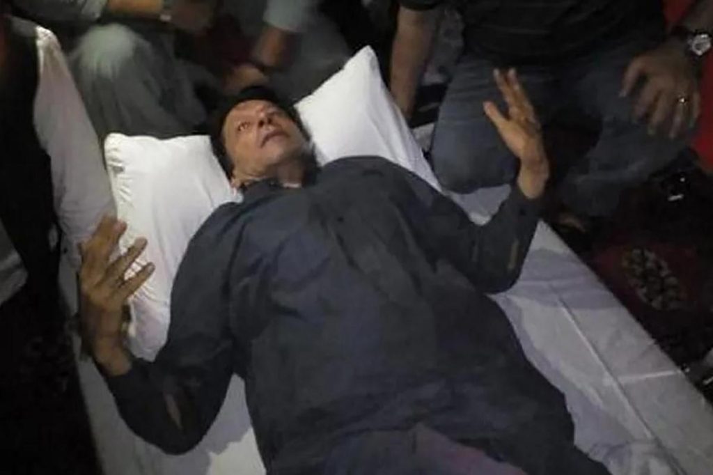 Imran Khan injured 